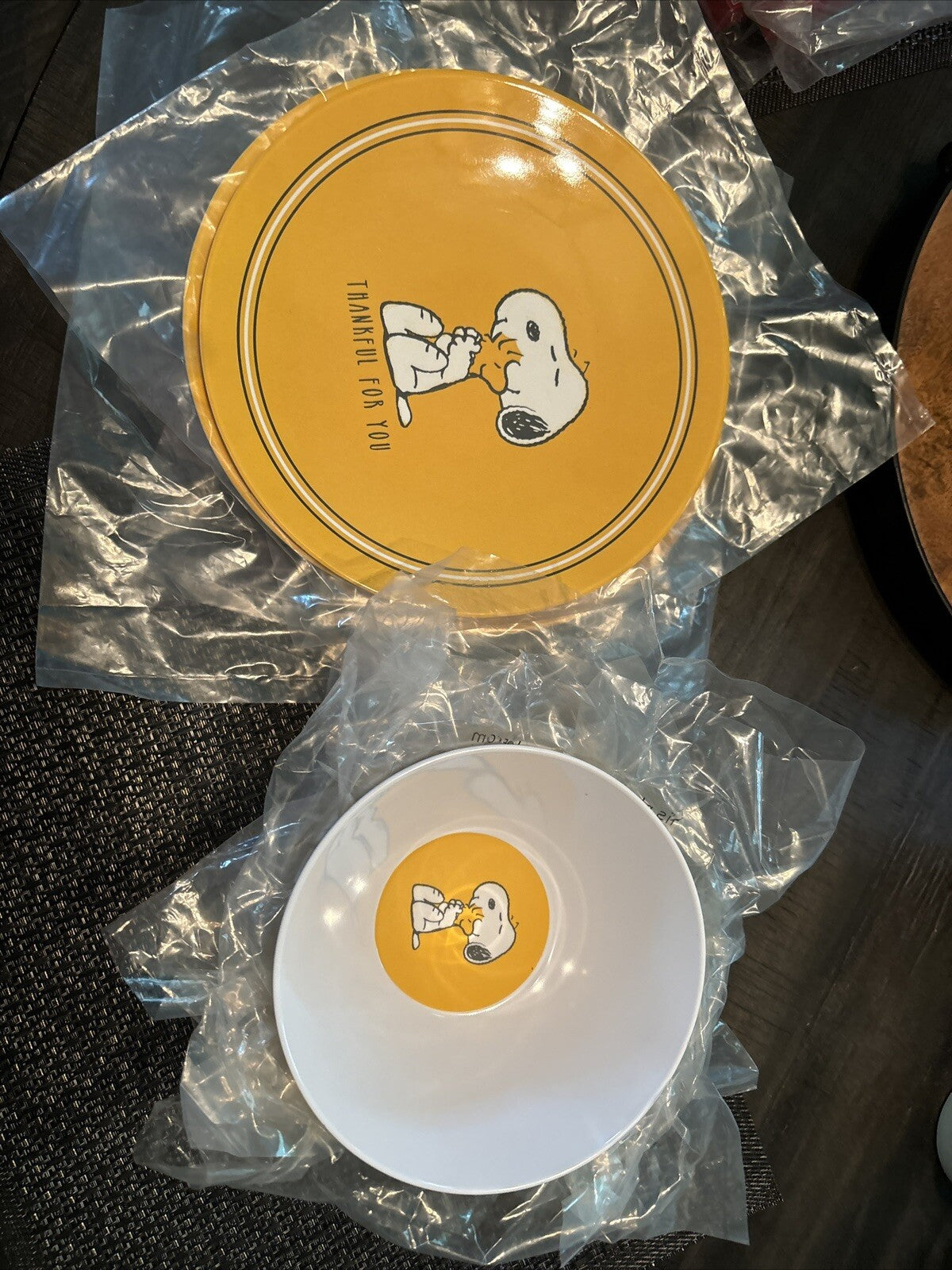 Pottery Barn Kid Disney Peanuts Snoopy Holiday Thanksgiving party ??SET 8 kids =