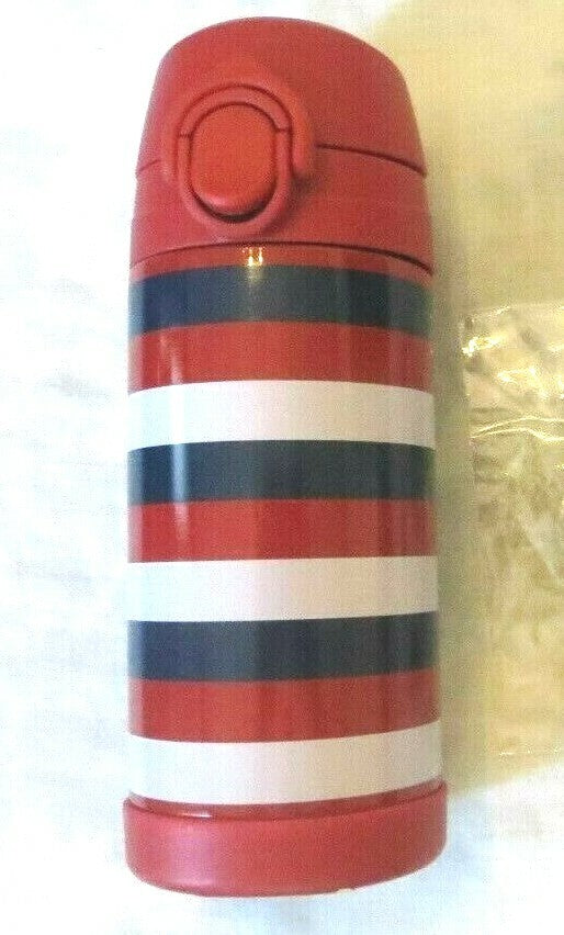 School Pottery barn Disney WATER BOTTLE boy sport stripe Travel gift red  ,