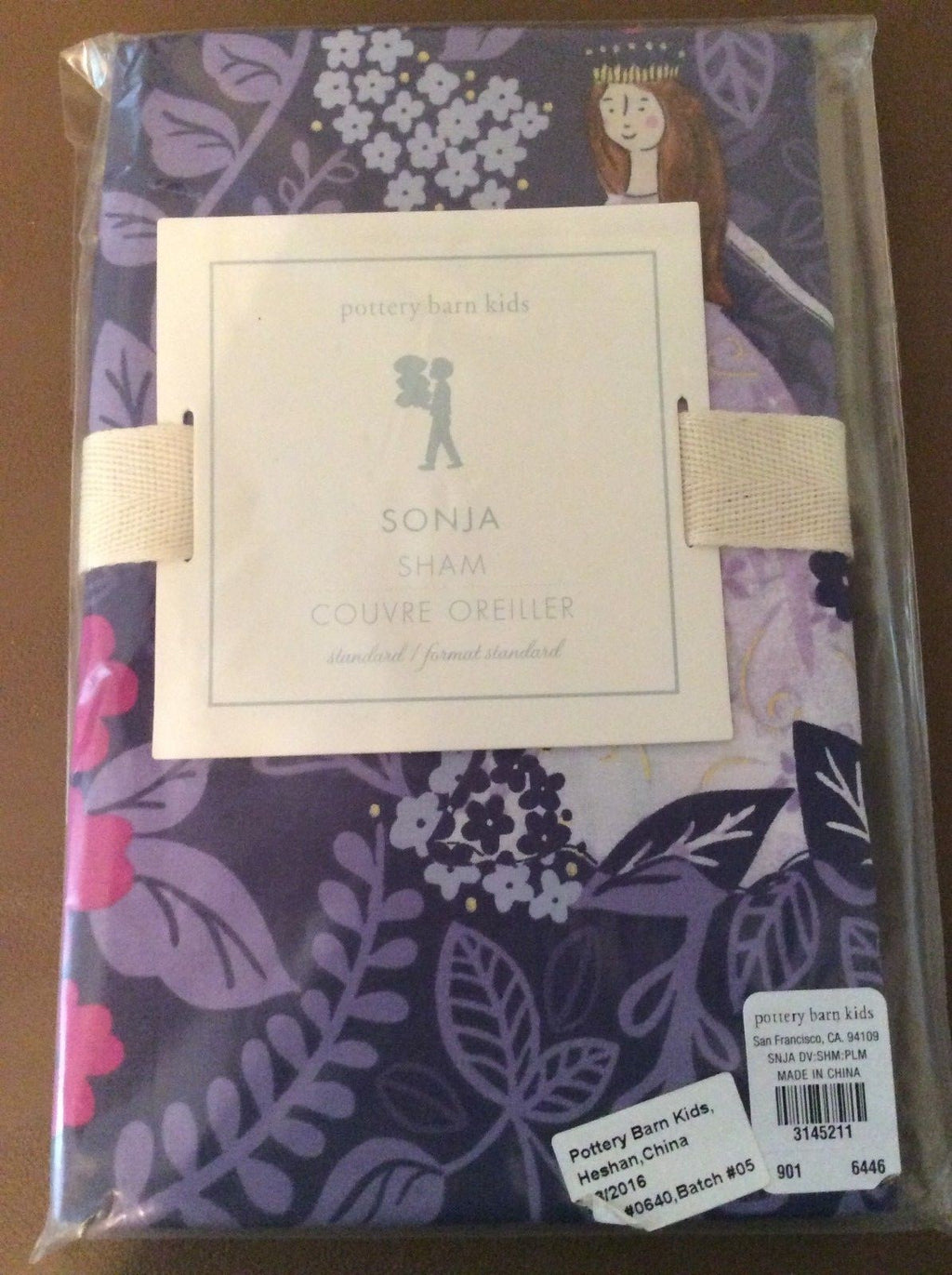 Pottery Barn Disney Pillow Sham Princess Holiday party gift school Girl Kids a