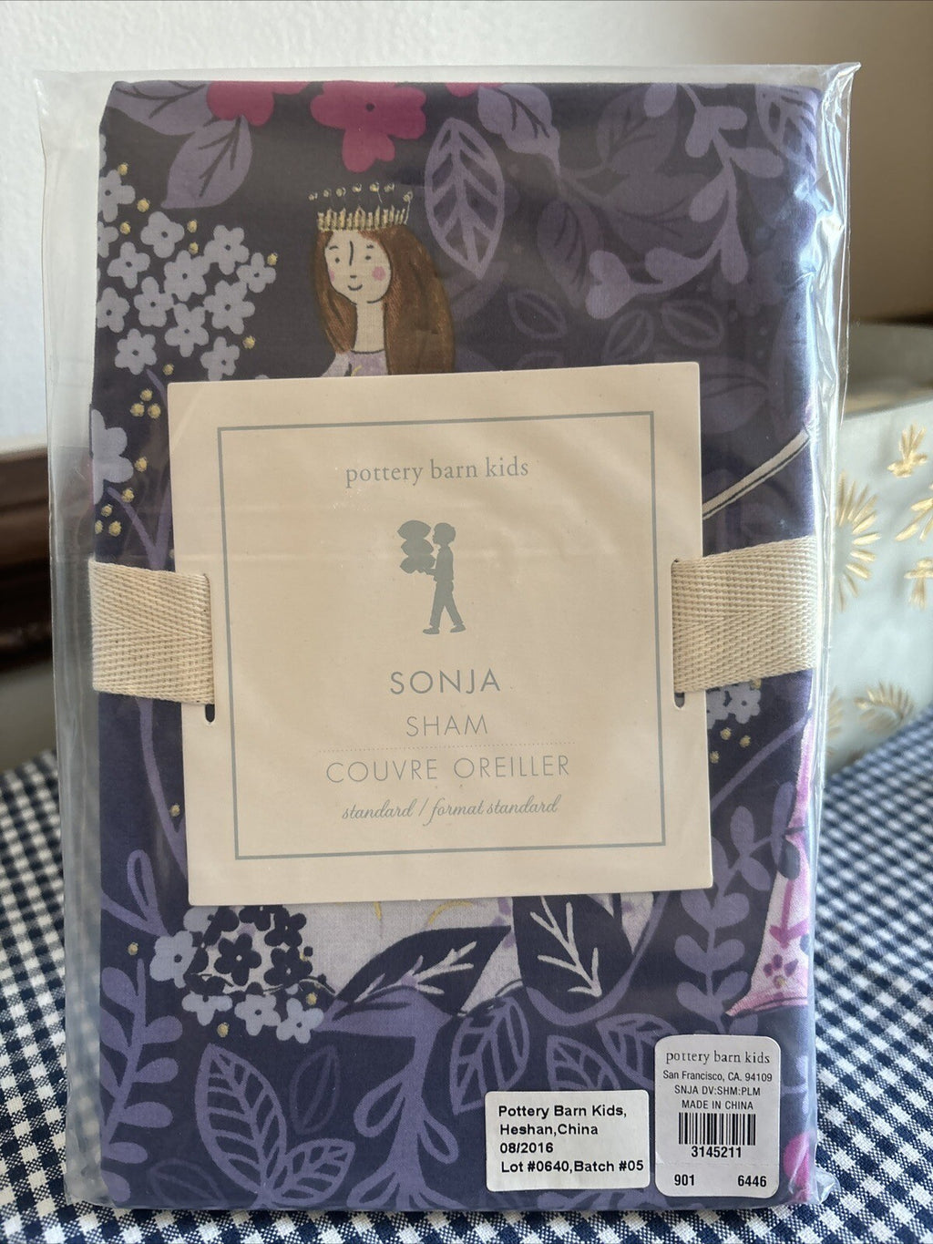Pottery Barn Disney Pillow Sham Princess Holiday party gift school Girl Kids a