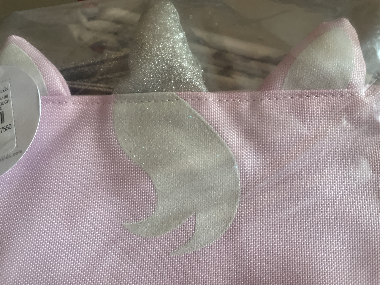 Pottery barn School Disney holiday Pink UNICORN pencil CASE bag gift Girl kids .
