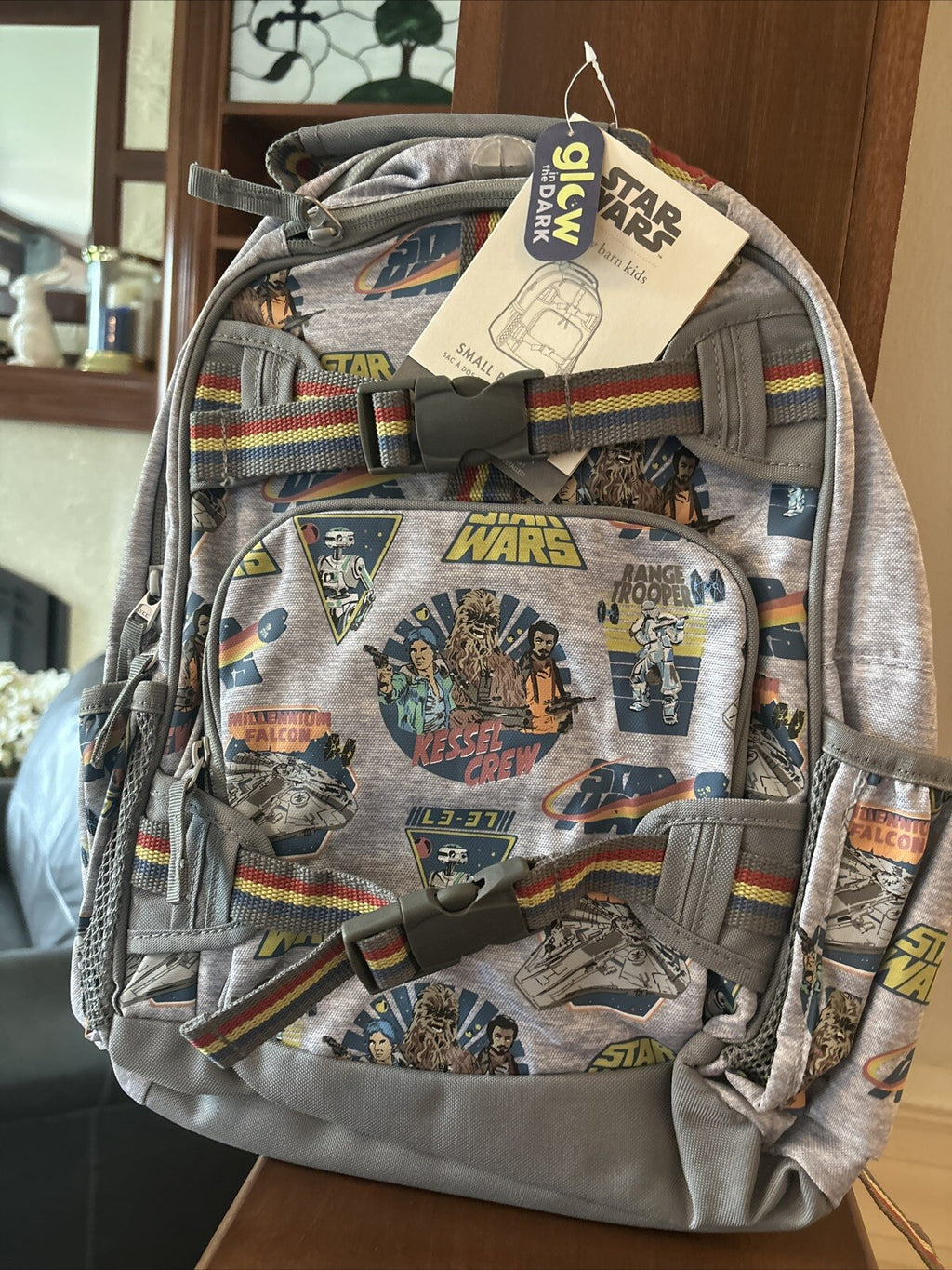 Pottery Barn school Disney Star Wars TRAVEL BACKPACK+Lunch Bag Grogu SOLO ?? ./