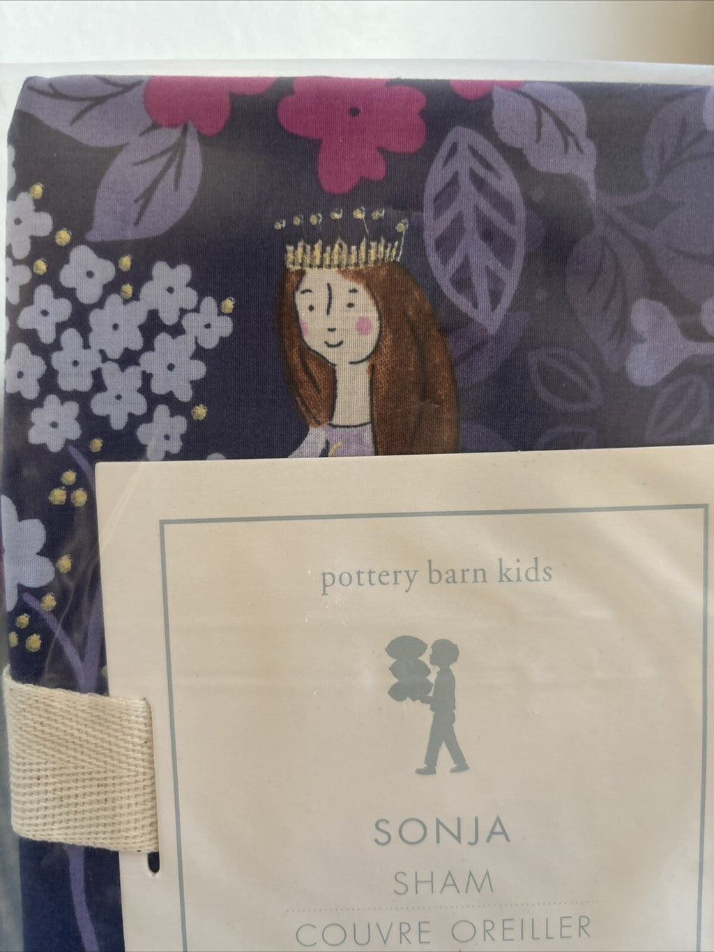 Pottery Barn Disney Pillow Sham Princess Holiday party gift school Girl Kids a
