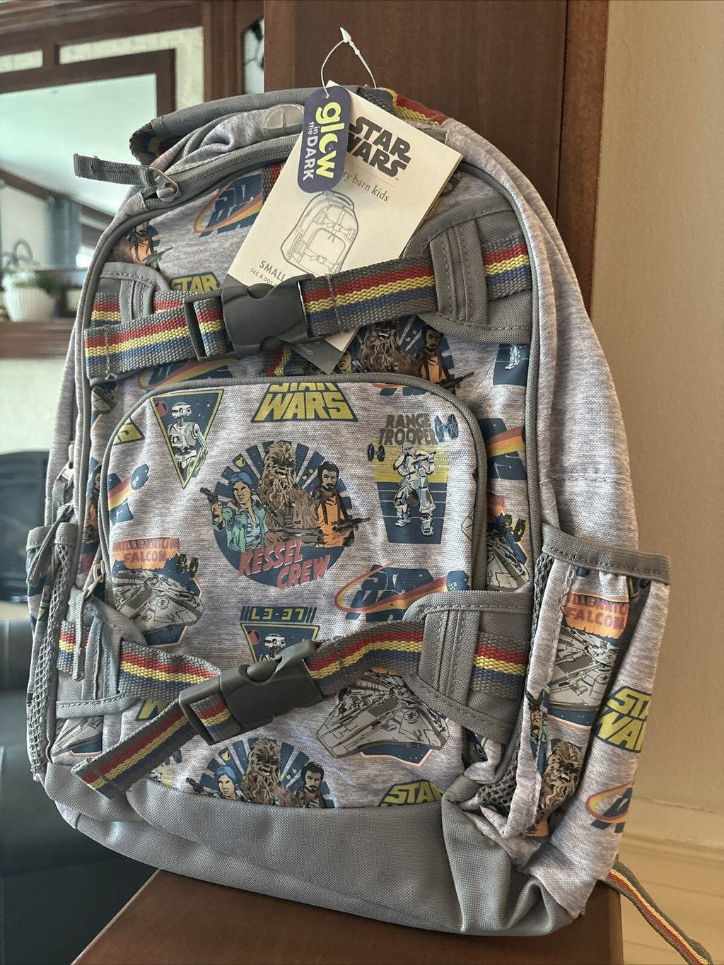 Pottery Barn school Disney Star Wars TRAVEL BACKPACK+Lunch Bag Grogu SOLO ?? ./