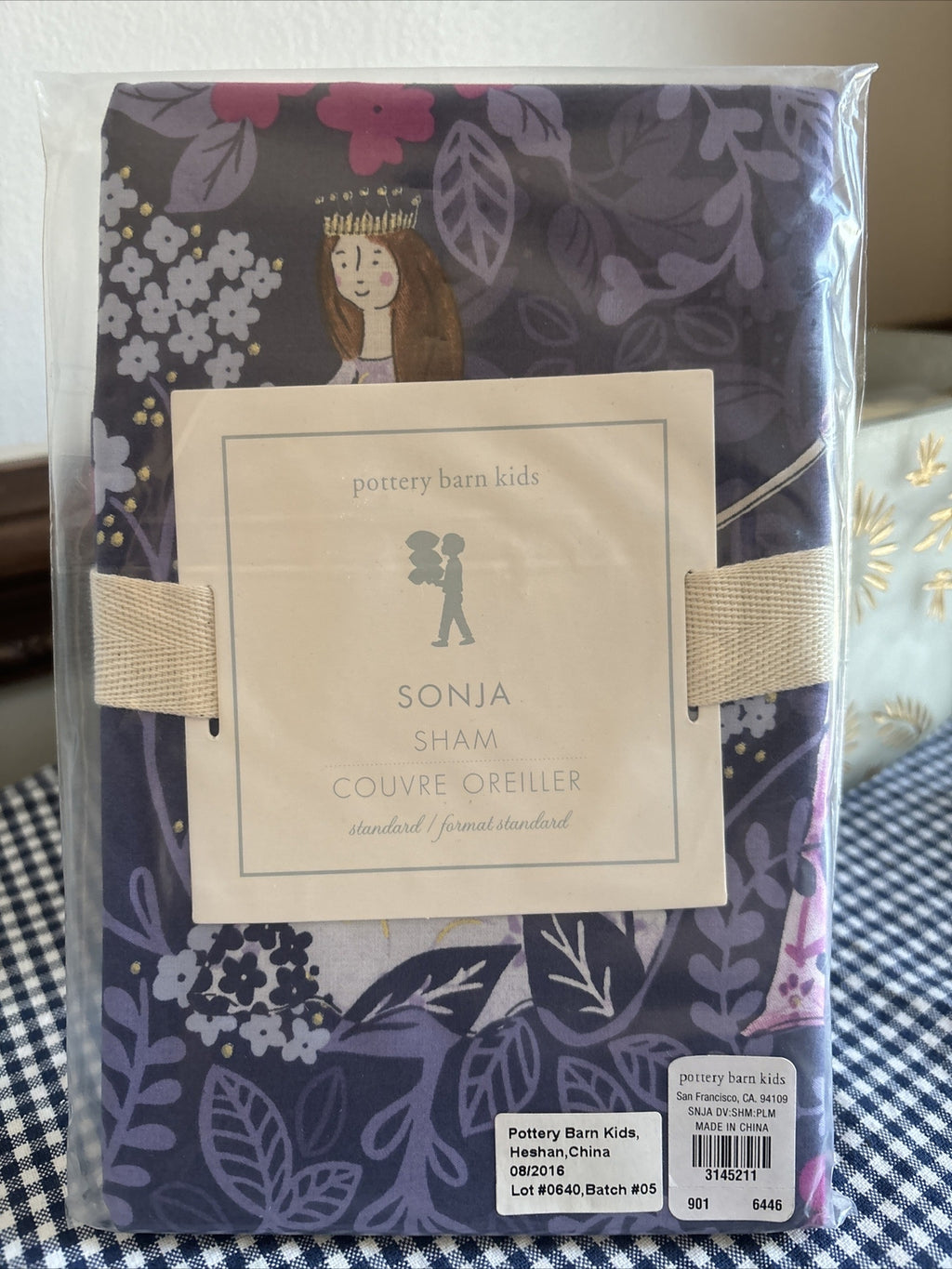 Pottery Barn Disney Pillow Sham Princess Holiday party gift school Girl Kids a