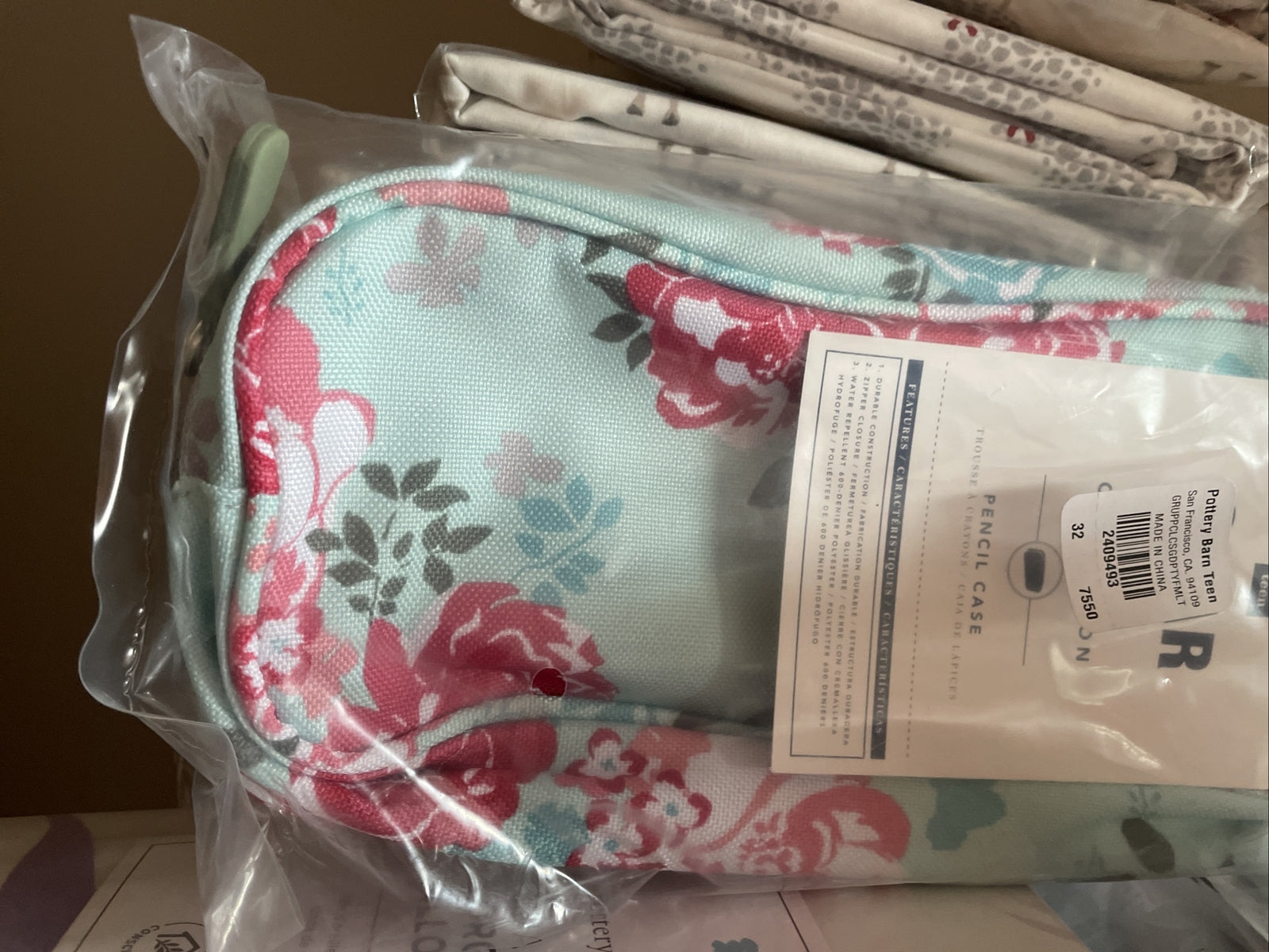 school Pottery Barn Disney Garden Party PENCIL CASE Pouch bag girl princess h