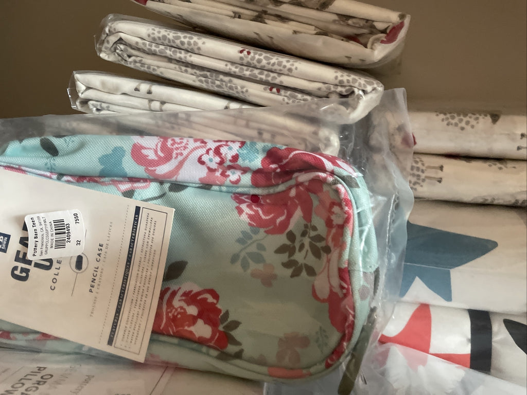 school Pottery Barn Disney Garden Party PENCIL CASE Pouch bag girl princess h