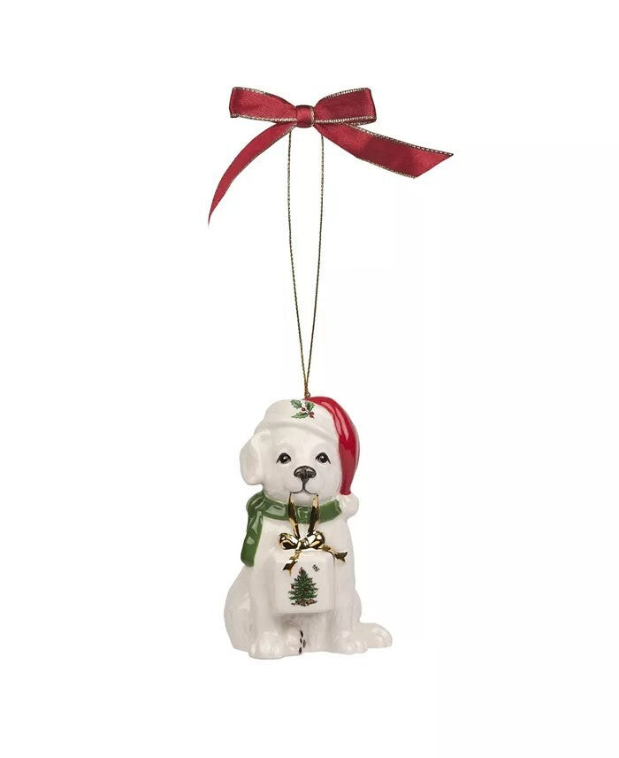 Spode Holiday Ornament Days Christmas party Gift Dog pet kid birthday $89 box ,=