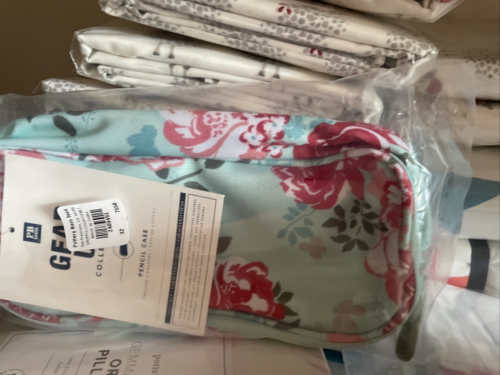 school Pottery Barn Disney Garden Party PENCIL CASE Pouch bag girl princess h