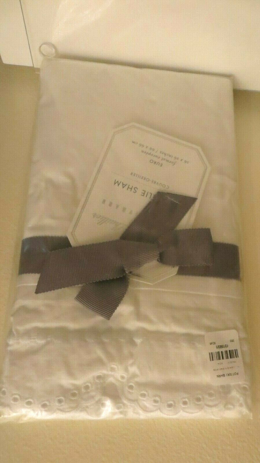 Pottery Barn Disney Monique Pillow Sham white KING wedding Holiday gift mom