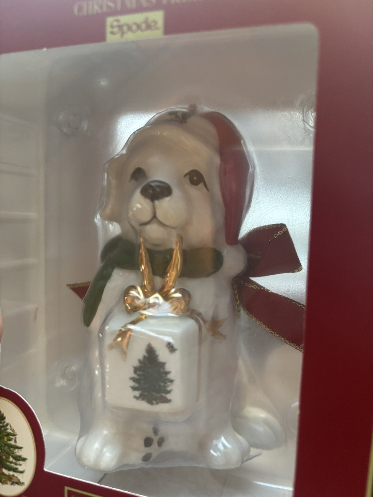 Spode Holiday Ornament Days Christmas party Gift Dog pet kid birthday $89 box ,=
