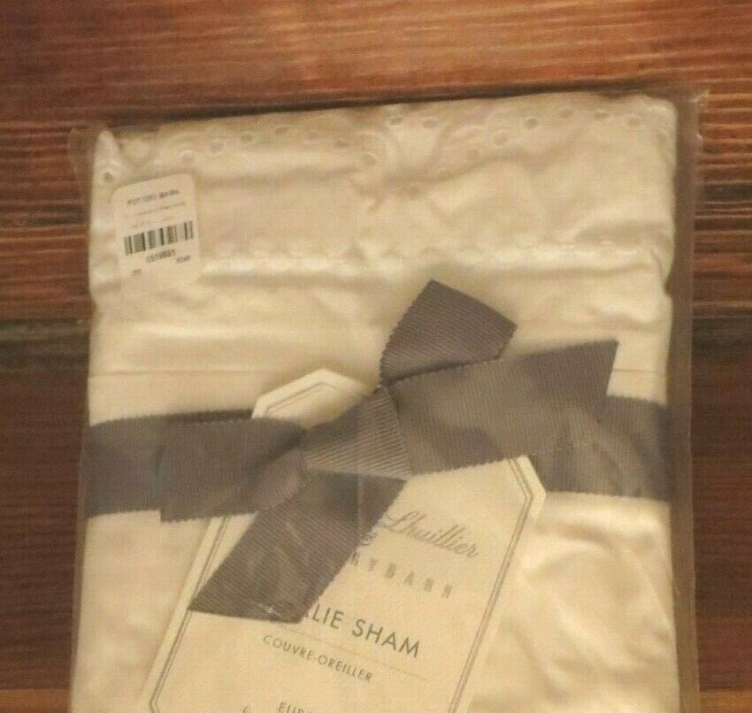 Pottery Barn Disney Monique Pillow Sham white KING wedding Holiday gift mom
