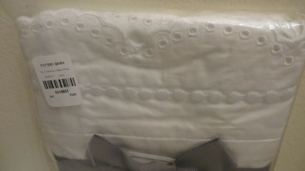 Pottery Barn Disney Monique Pillow Sham white KING wedding Holiday gift mom