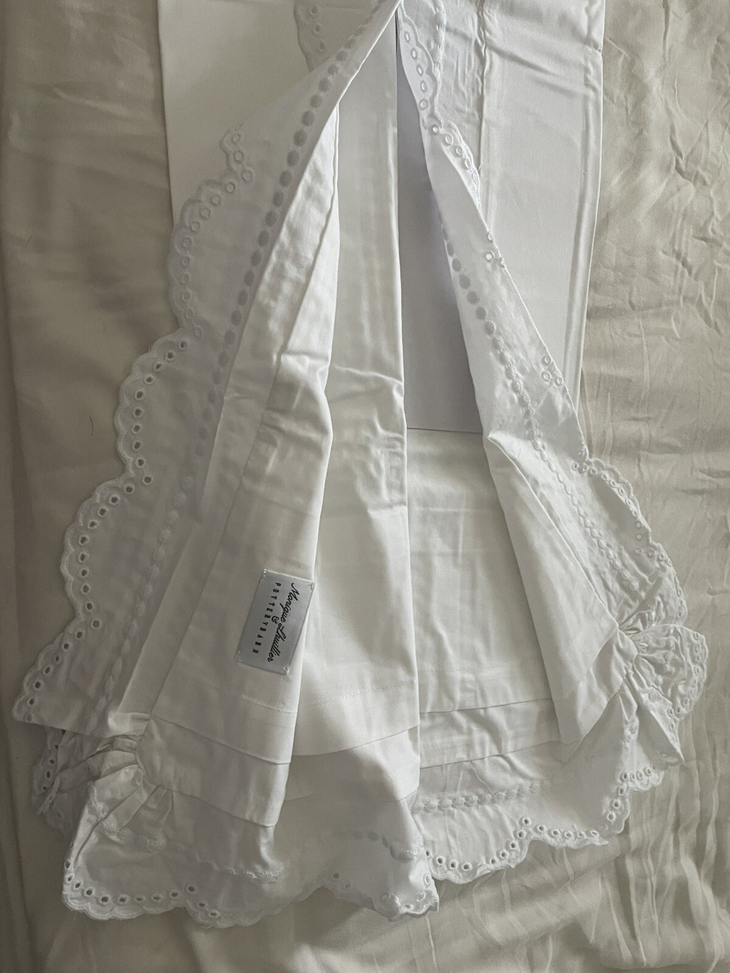 Pottery Barn Disney Monique Pillow Sham white KING wedding Holiday gift mom