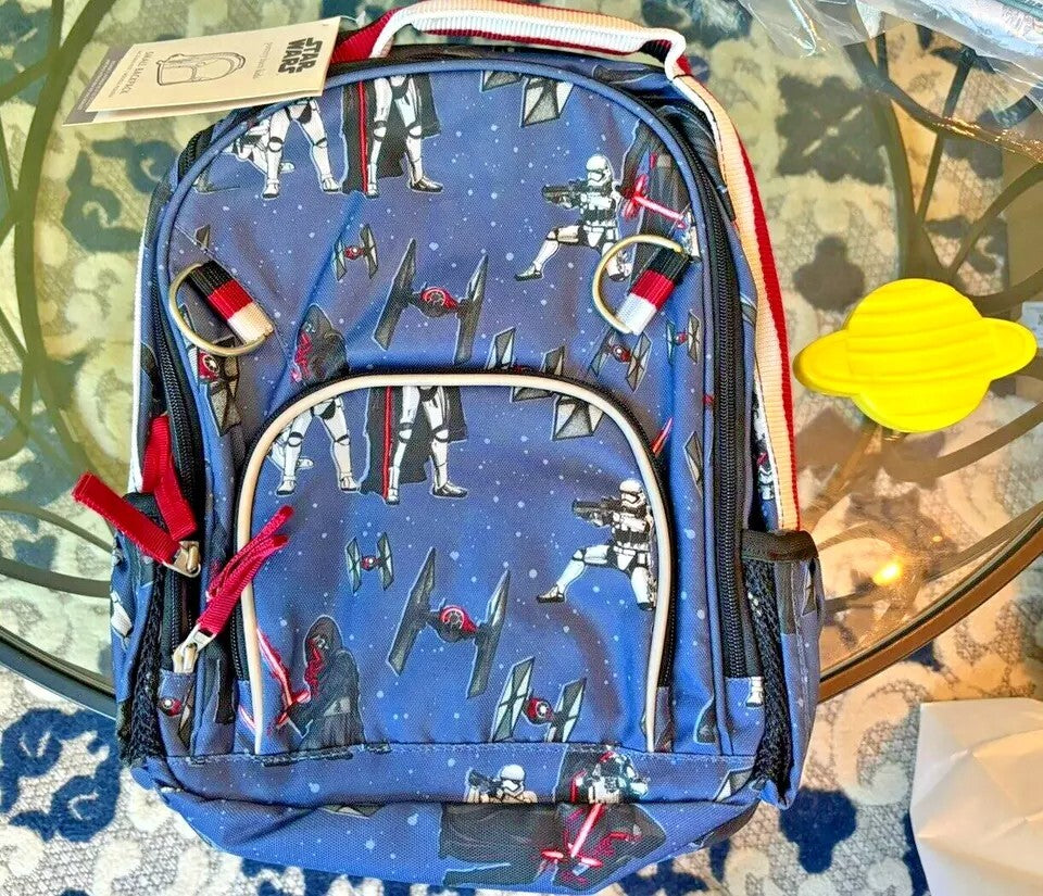School Pottery Barn Disney STAR WARS BACKPACK Solo Lunch Box Bag Jedi droid ?? .