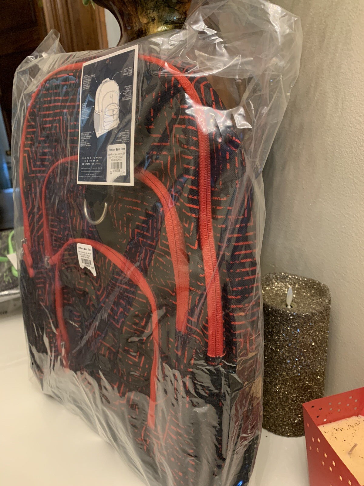 School Pottery barn STAR WARS LARGE BACKPACK + WATER  Travel BAG space ?? .
