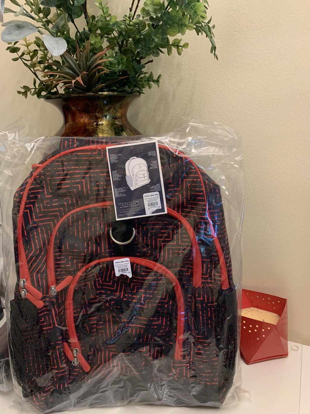 School Pottery barn STAR WARS LARGE BACKPACK + WATER  Travel BAG space ?? .
