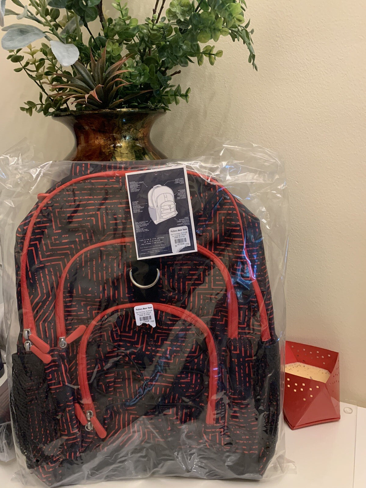 School Pottery barn STAR WARS LARGE BACKPACK + WATER  Travel BAG space ?? .