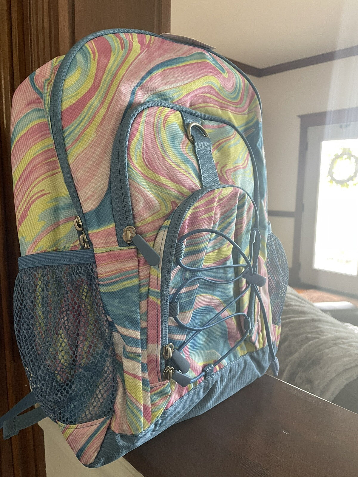 Pottery Barn school Disney backpack rainbow + Lunch ?? TRAVEL BAG girl LARGE /