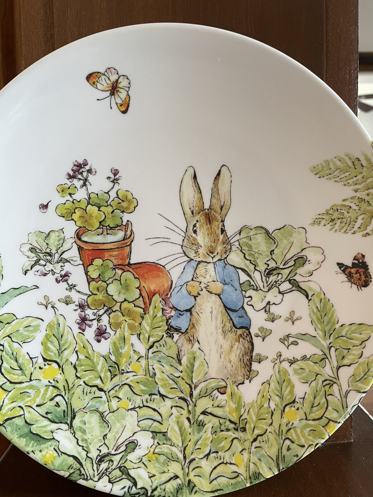 Pottery Barn Disney Plate Peter rabbit Easter holiday Bunny gift school kid -