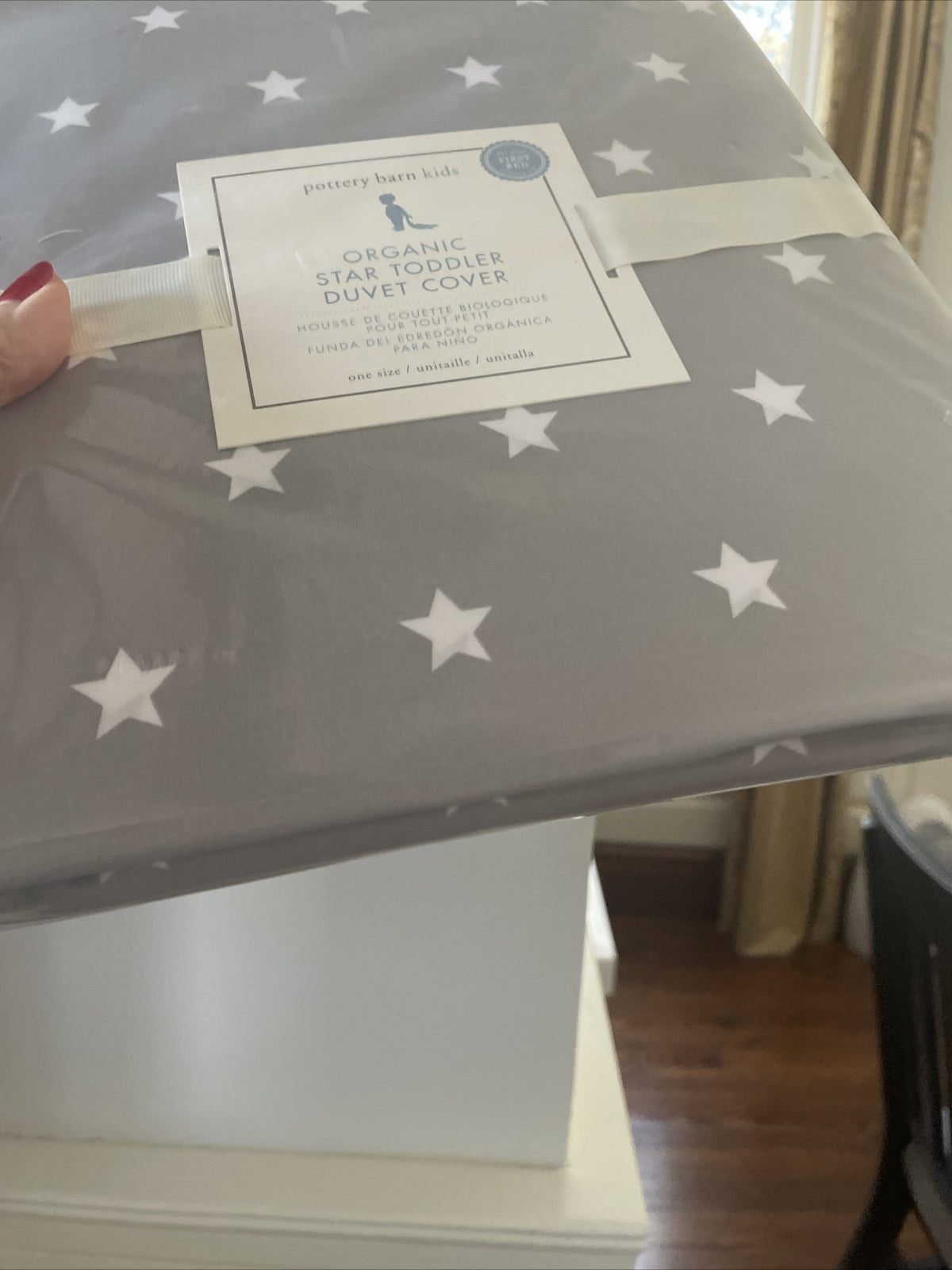 Pottery Barn school toddler duvet cover star holiday gift party boy pre k kid `