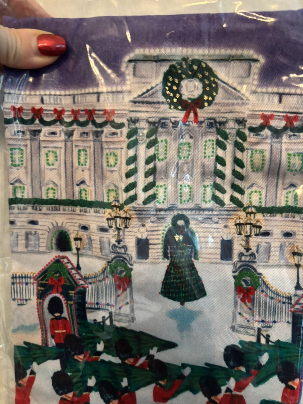 Anthropology holiday kitchen towel Snowman party gift snowflake birthday mom ,