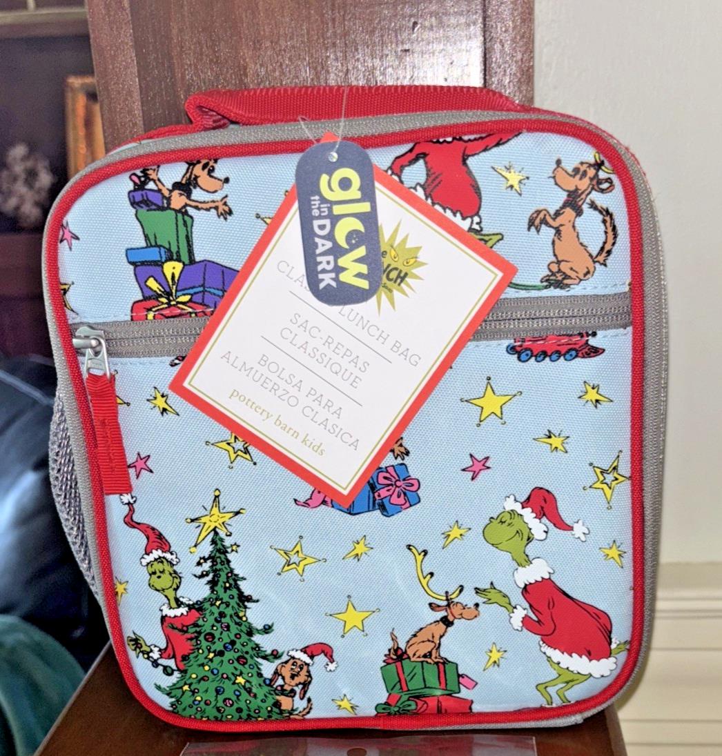 School Pottery barn GRINCH LUNCH BOX BAG unicorn princess girl pre k travel lc