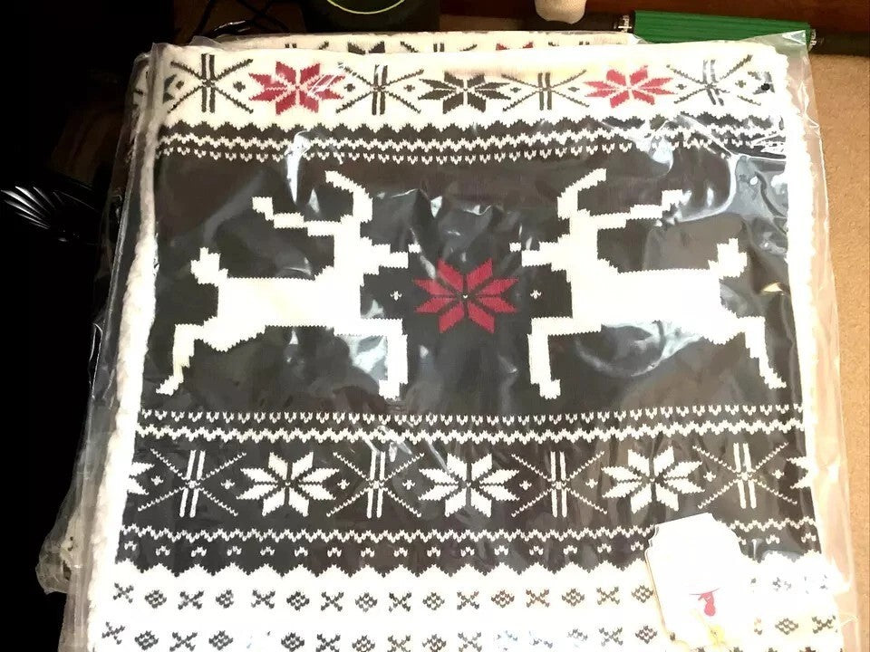 Pottery Barn holiday Deer stag lodge snowflake Isle Disney party pillow SHAM mom