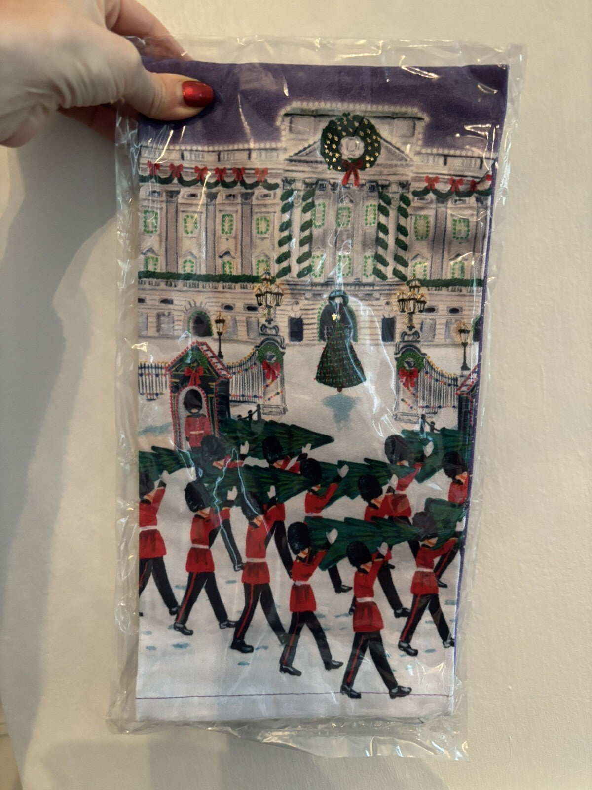 Anthropology holiday kitchen towel Snowman party gift snowflake birthday mom ,