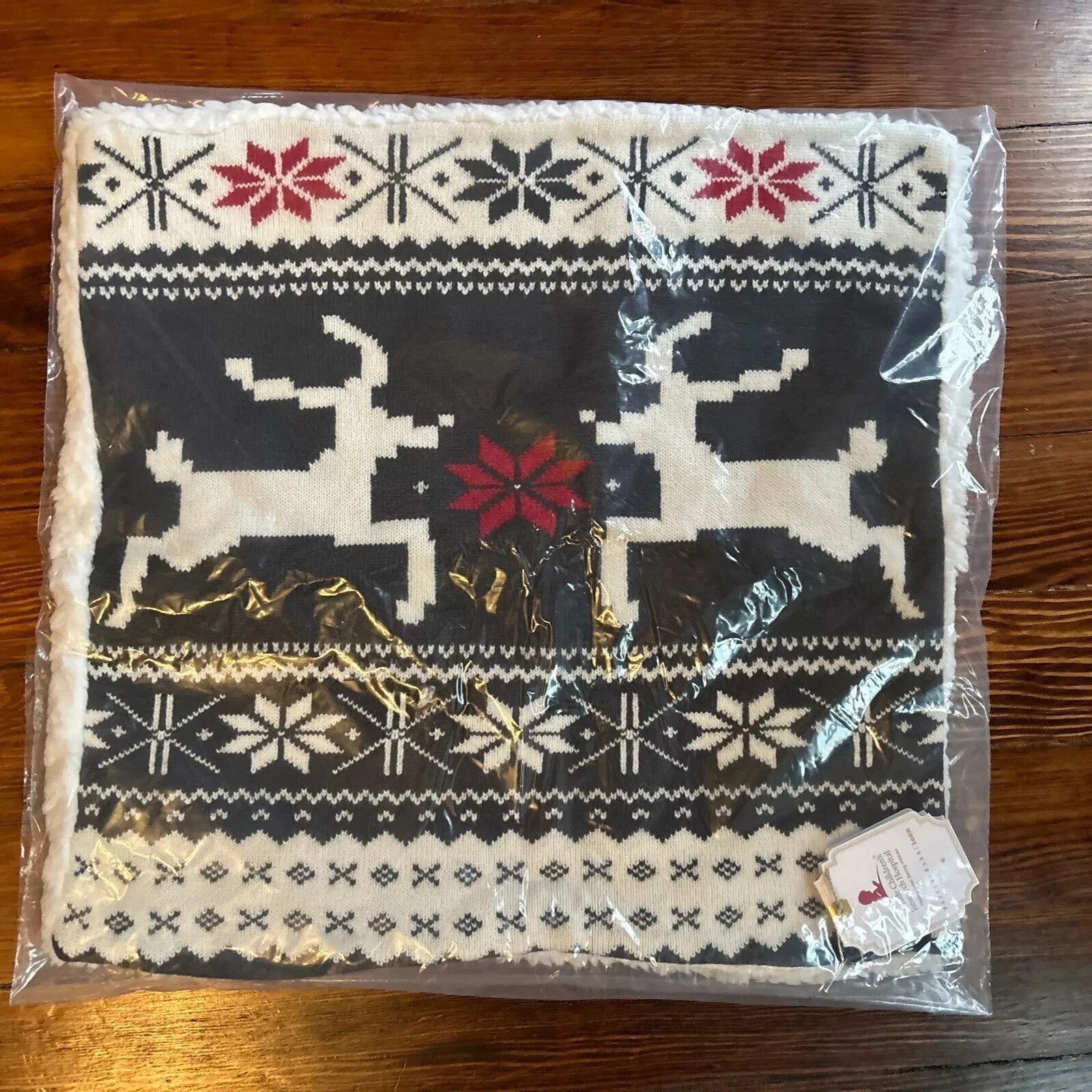 Pottery Barn holiday Deer stag lodge snowflake Isle Disney party pillow SHAM mom