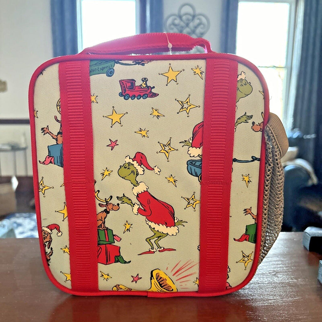School Pottery barn GRINCH LUNCH BOX BAG unicorn princess girl pre k travel lc