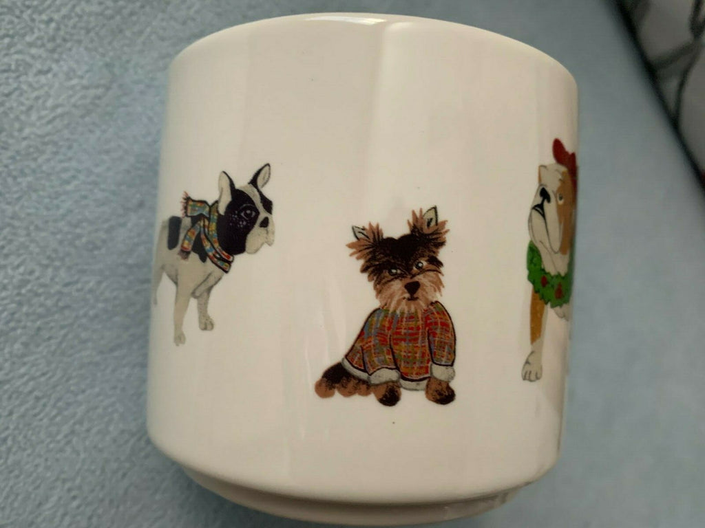 Pottery Barn Mug Christmas holiday gift dog cup beagle birthday school travel 1