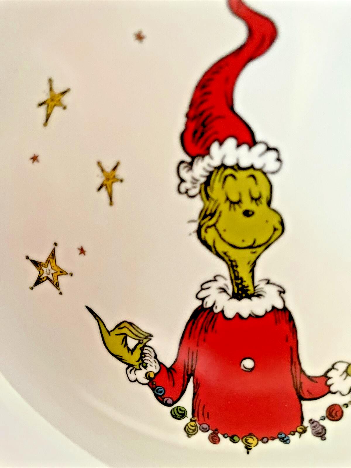 Grinch Pottery Barn Christmas Bowl Disney Holiday gift Seuss Party school kid n