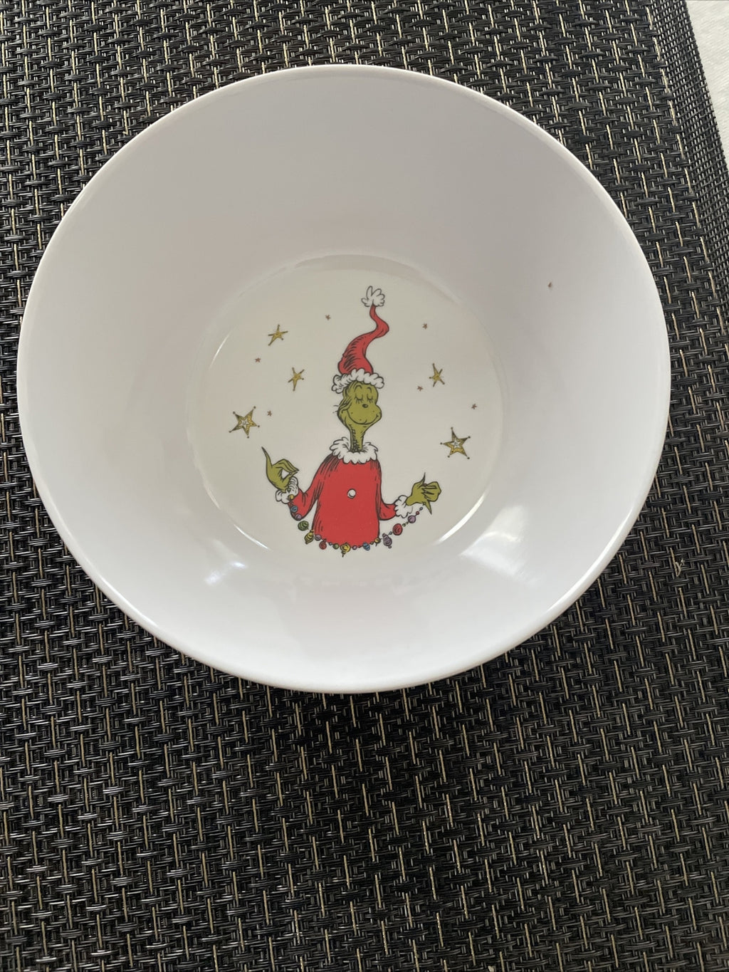 Grinch Pottery Barn Christmas Bowl Disney Holiday gift Seuss Party school kid n