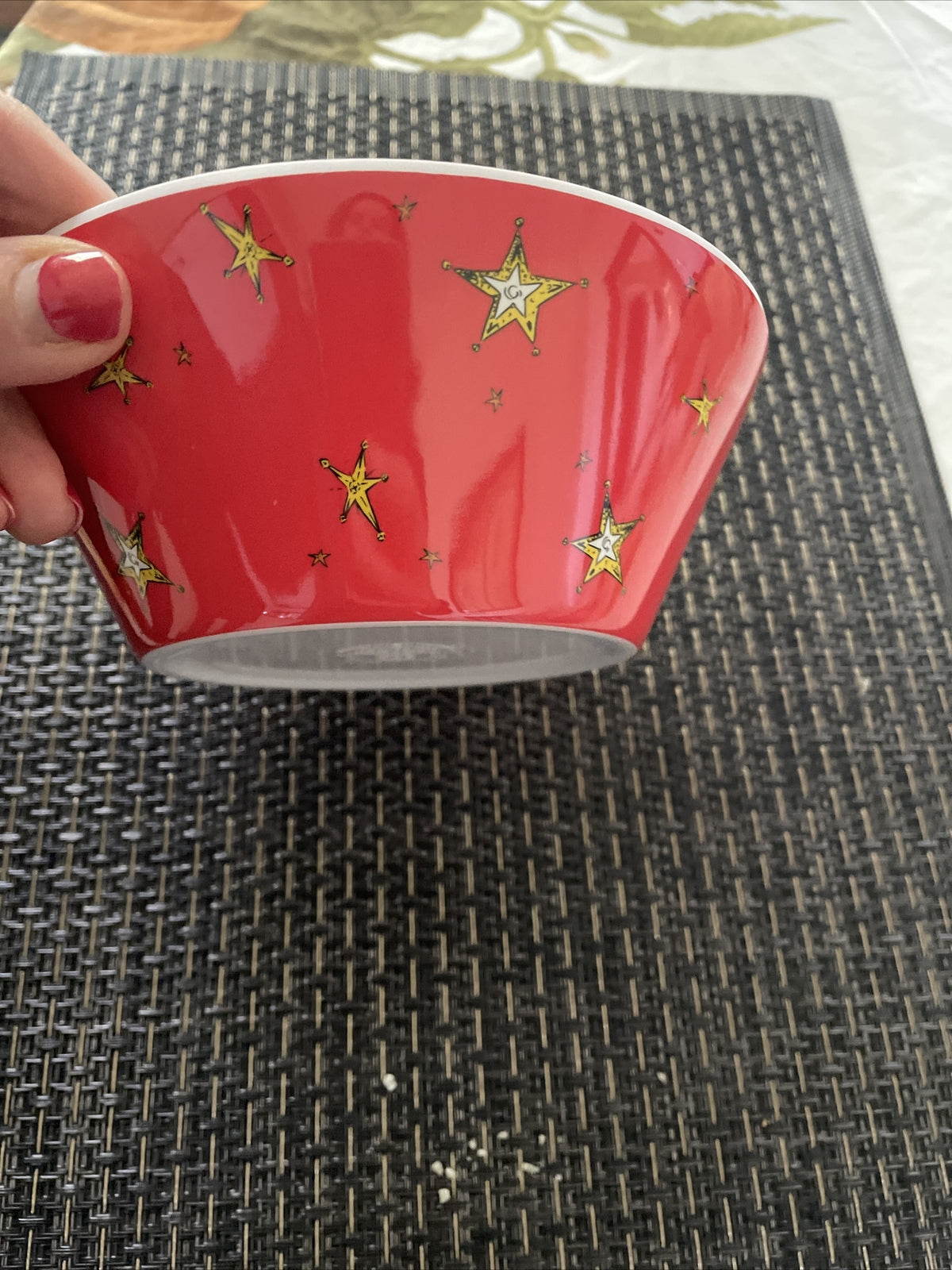 Grinch Pottery Barn Christmas Bowl Disney Holiday gift Seuss Party school kid n
