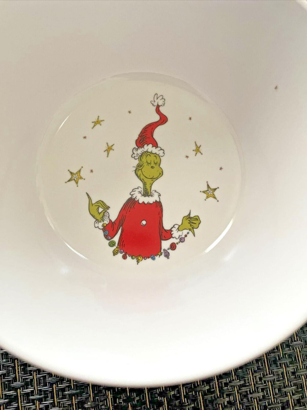 Grinch Pottery Barn Christmas Bowl Disney Holiday gift Seuss Party school kid n