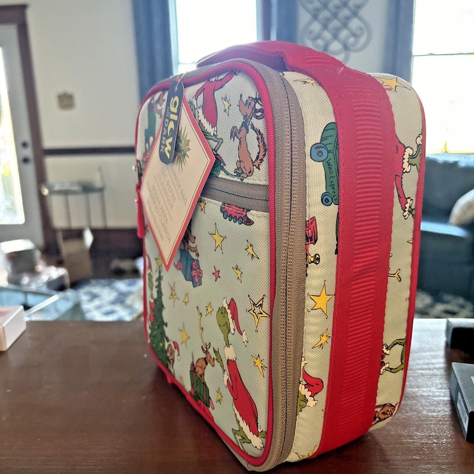 School Pottery barn GRINCH LUNCH BOX BAG unicorn princess girl pre k travel lc