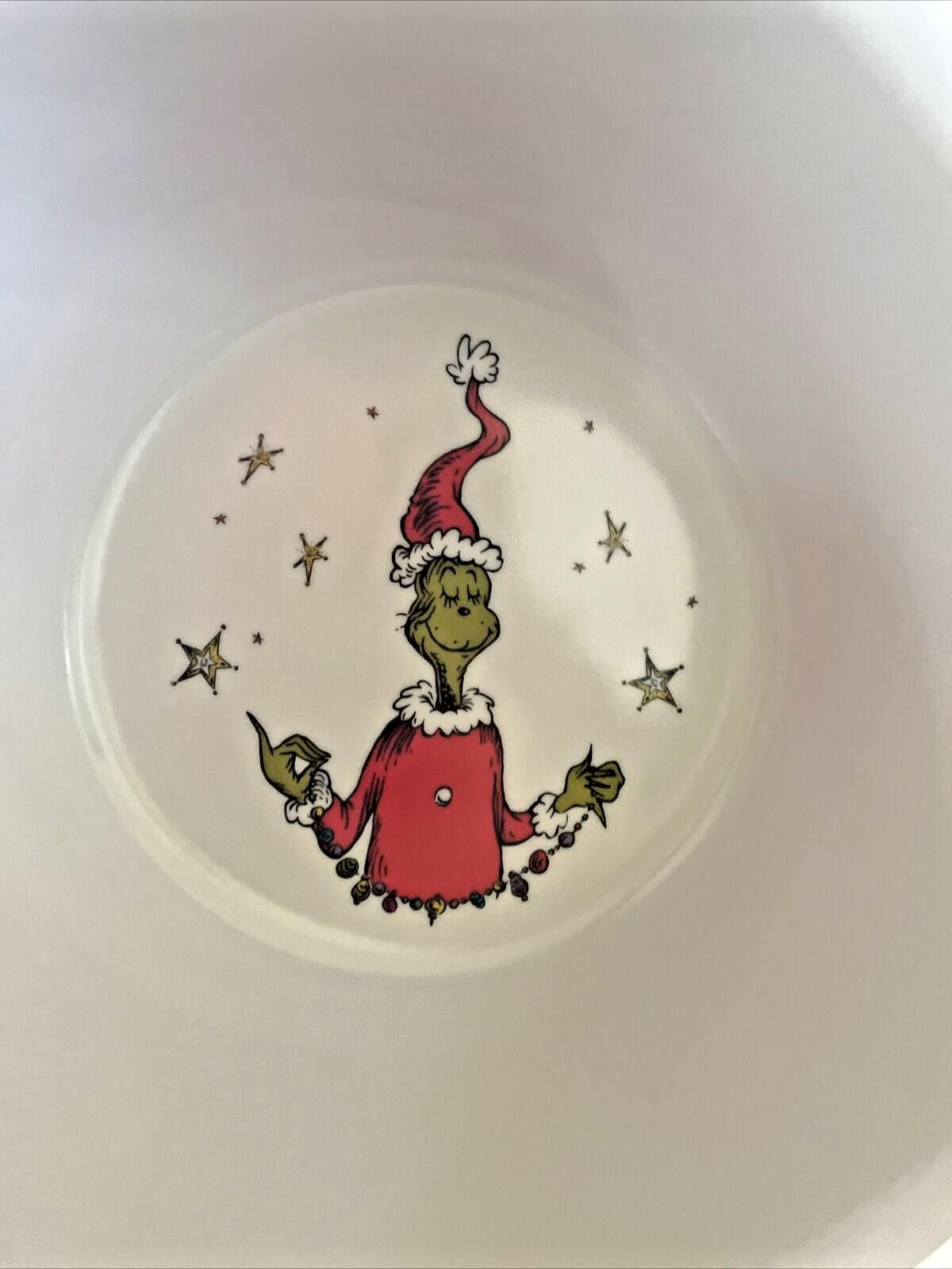 Grinch Pottery Barn Christmas Bowl Disney Holiday gift Seuss Party school kid n