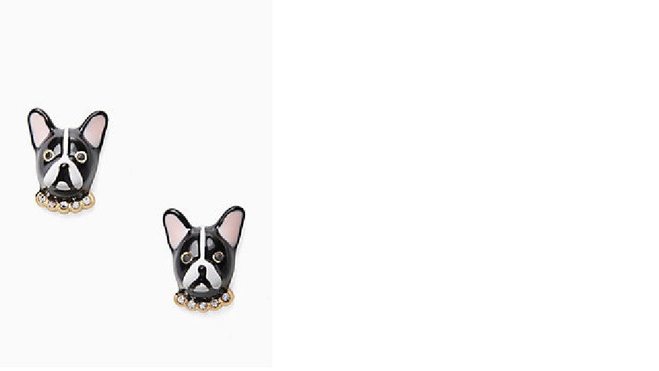 Kate Spade Earring Disney DOG STUD terrier gold holiday gift Birthday mom teen -
