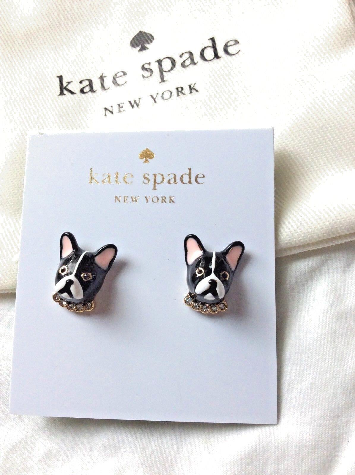 Kate Spade Earring Disney DOG STUD terrier gold holiday gift Birthday mom teen -