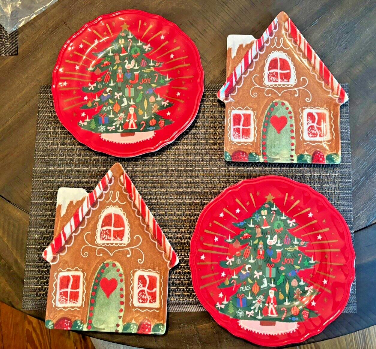 Pottery Barn Disney holiday Nutcracker Christmas Gingerbread plate party SET 8 !