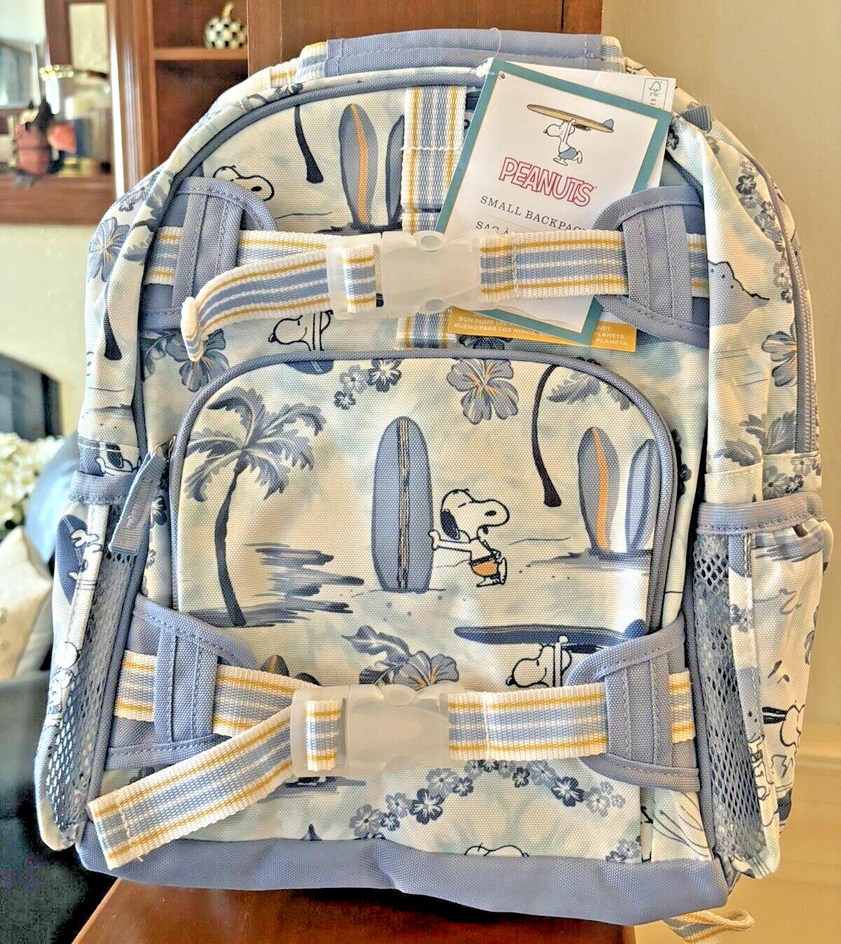 Pottery Barn school SNOOPY kid Disney Backpack Peanuts Travel bag planet set .