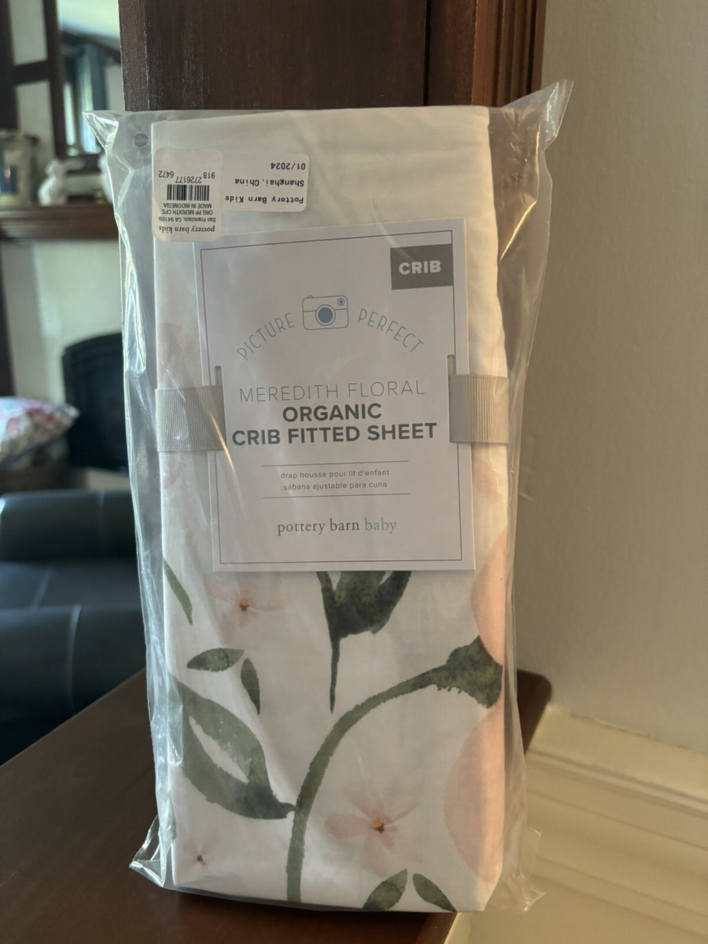 Pottery Barn Baby CRIB SHEET TODDLER bed Floral holiday Christmas gift Disney ]