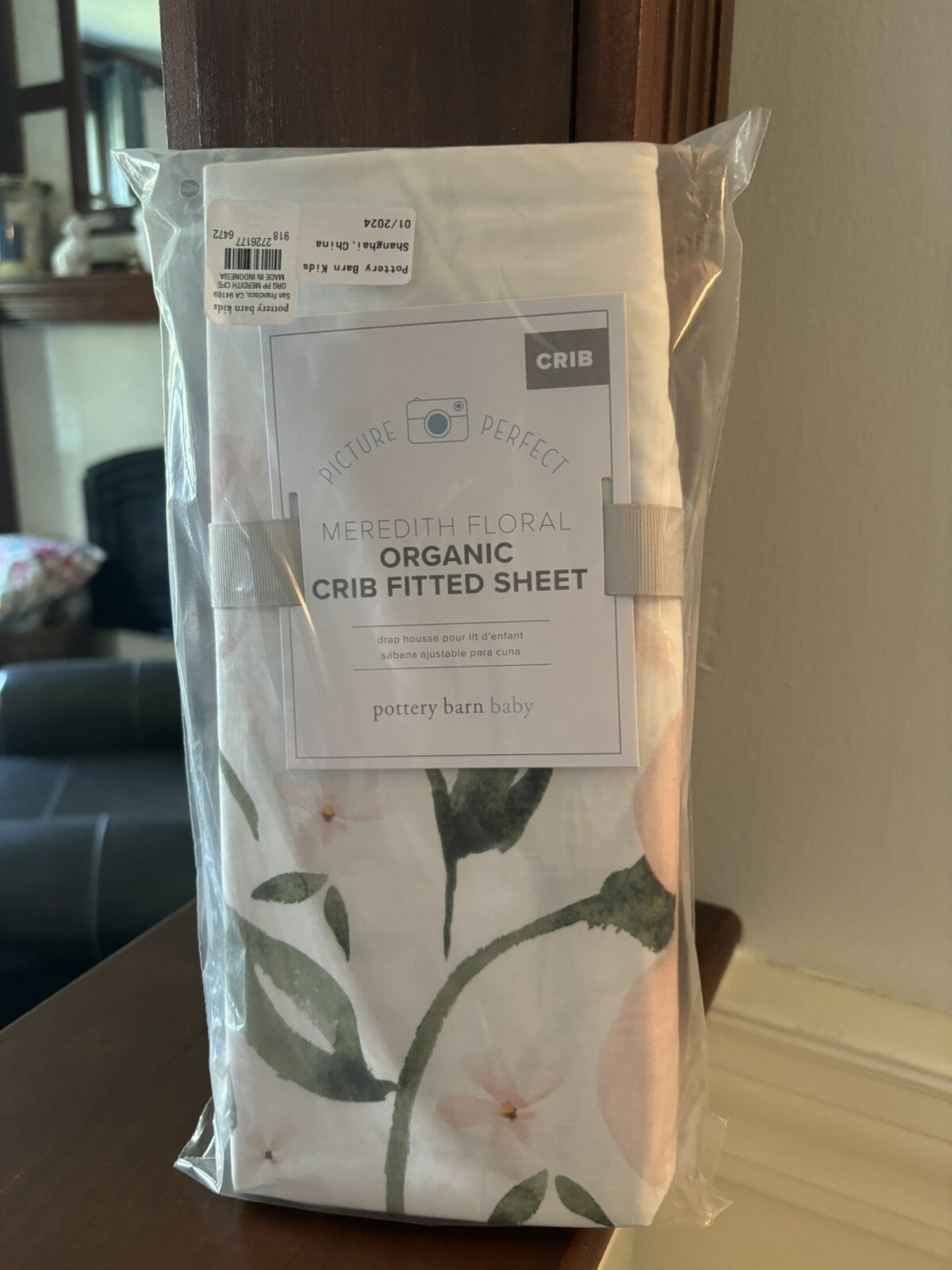 Pottery Barn Baby CRIB SHEET TODDLER bed Floral holiday Christmas gift Disney ]