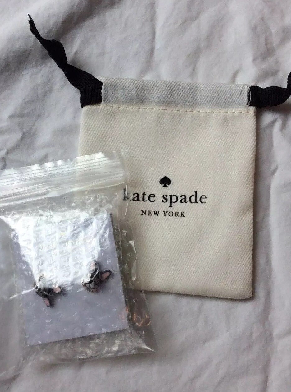 Kate Spade Earring Disney DOG STUD terrier gold holiday gift Birthday mom teen -