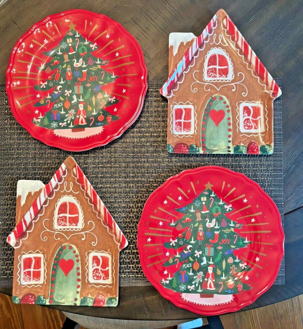 Pottery Barn Disney holiday Nutcracker Christmas Gingerbread plate party SET 8 !