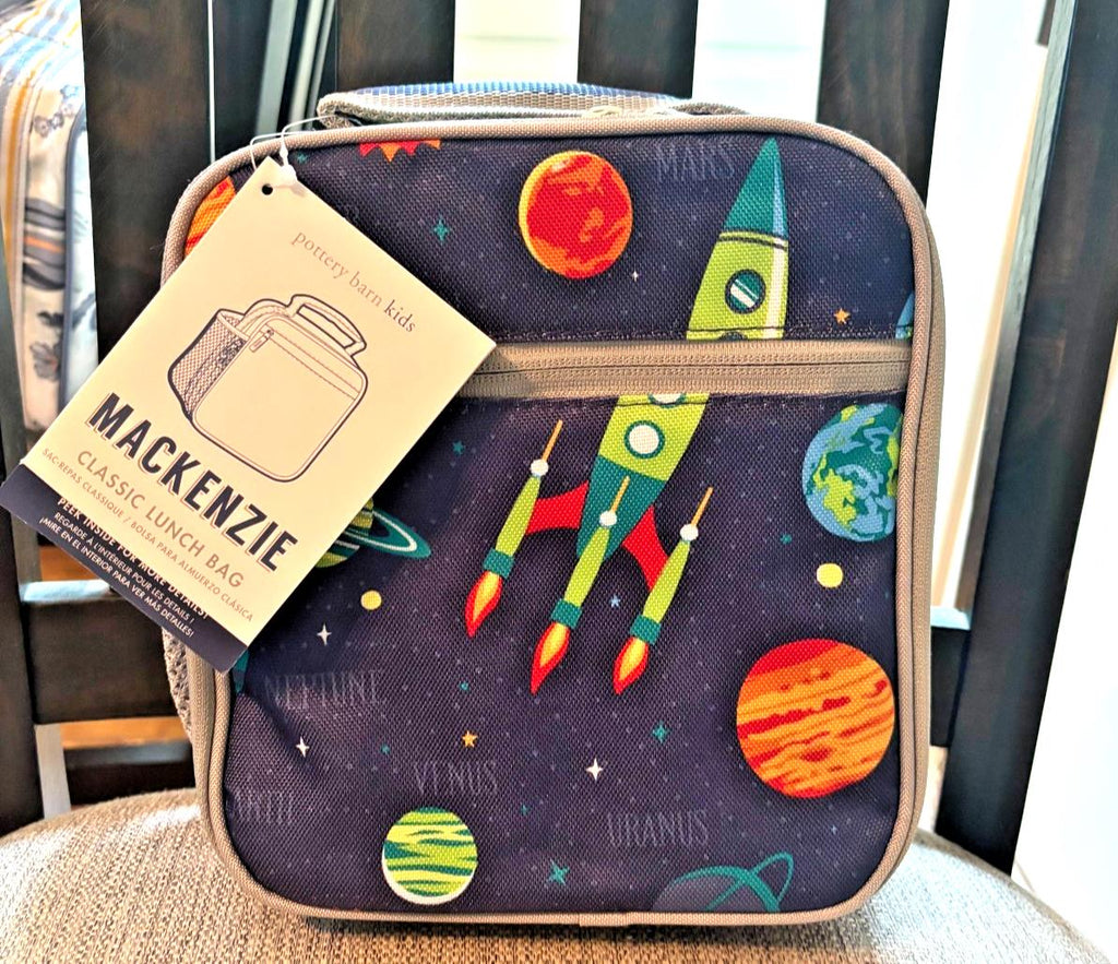 school Pottery Barn LUNCH star wars space Solo Jedi solar system Travel bag -