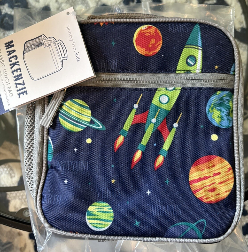 school Pottery Barn LUNCH star wars space Solo Jedi solar system Travel bag -