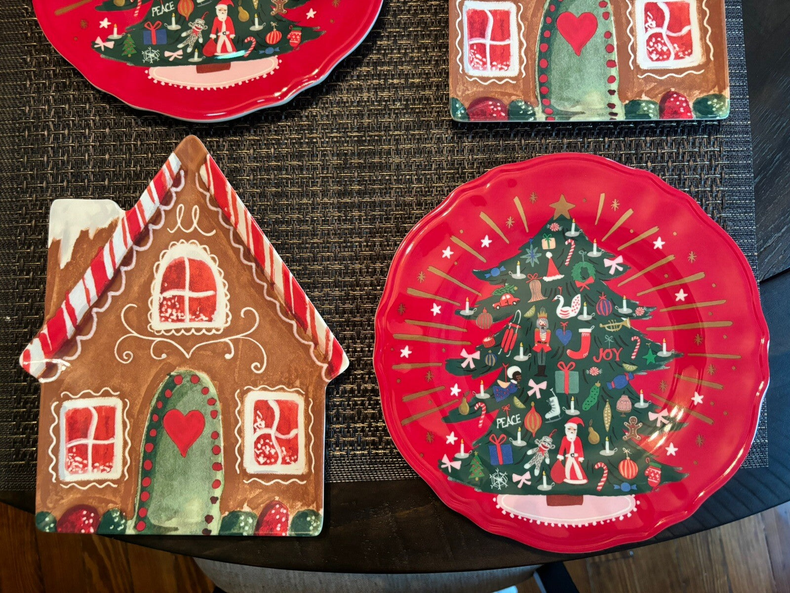 Pottery Barn Disney holiday Nutcracker Christmas Gingerbread plate party SET 8 !