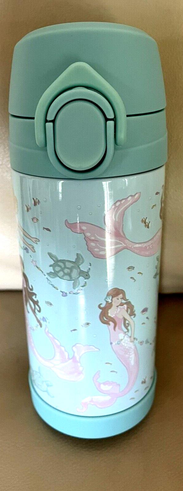 Pottery barn School Disney WATER BOTTLE mermaid princess Travel girl beach  .